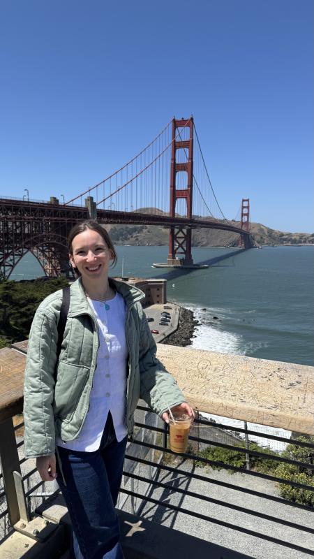 Marianna Paradise, MD photo with San Fran bridge 